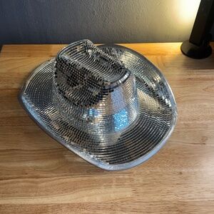 Disco ball cowboy hat